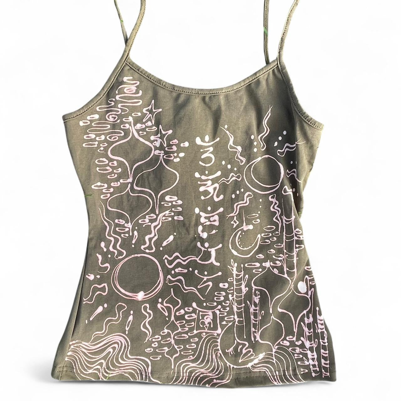 .Sun yogi mandala abstract tank