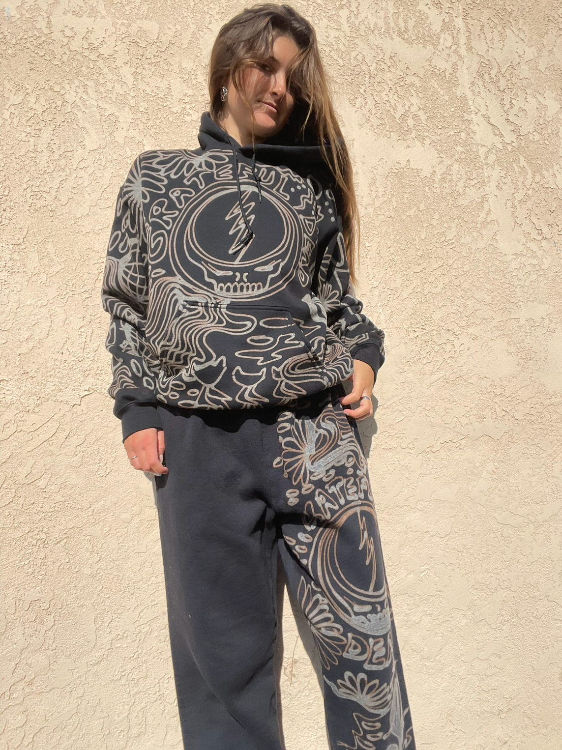 .Grateful Dead hoodie sweatsuit