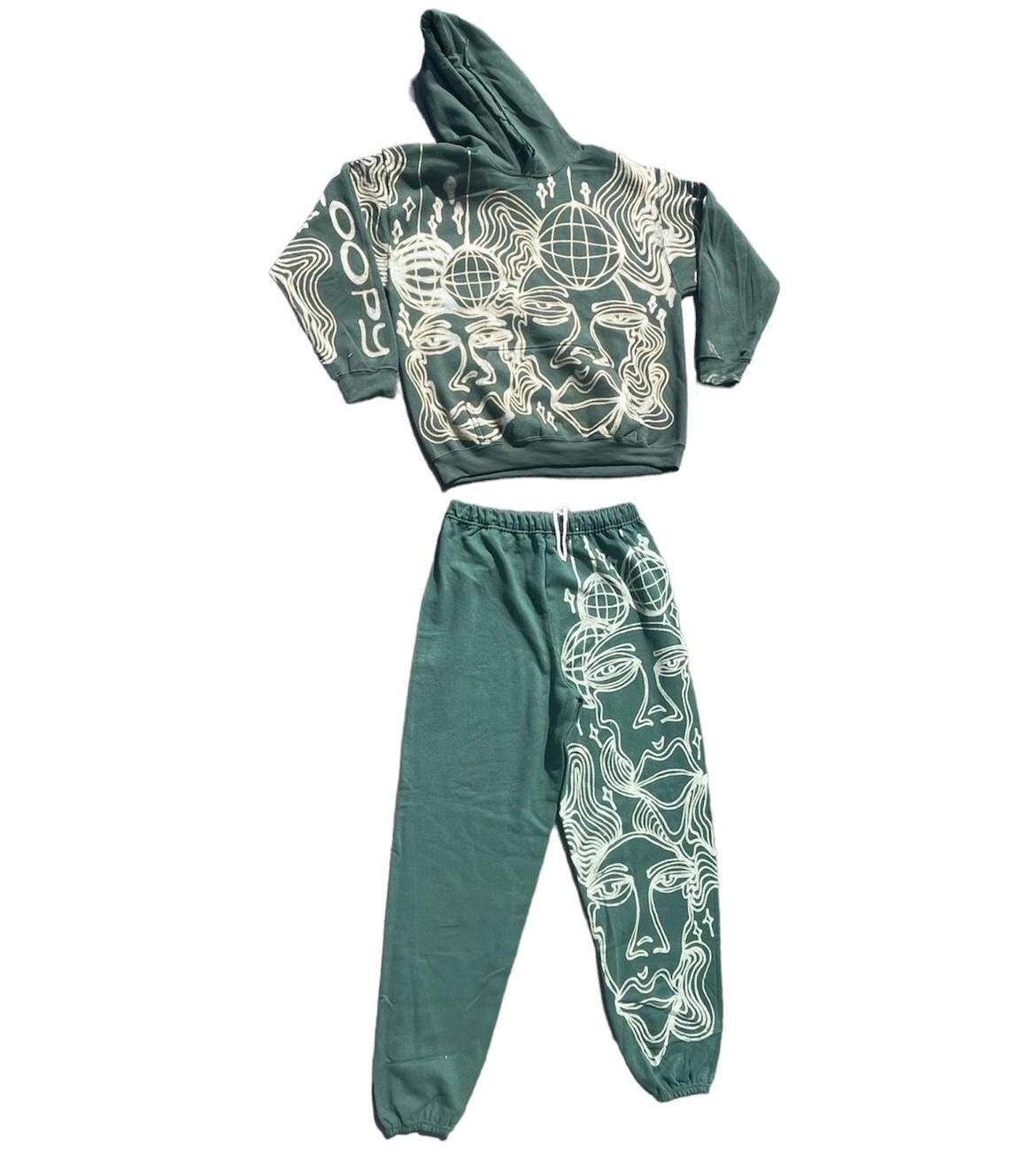 Psychedelic disco hoodie/sweatsuit