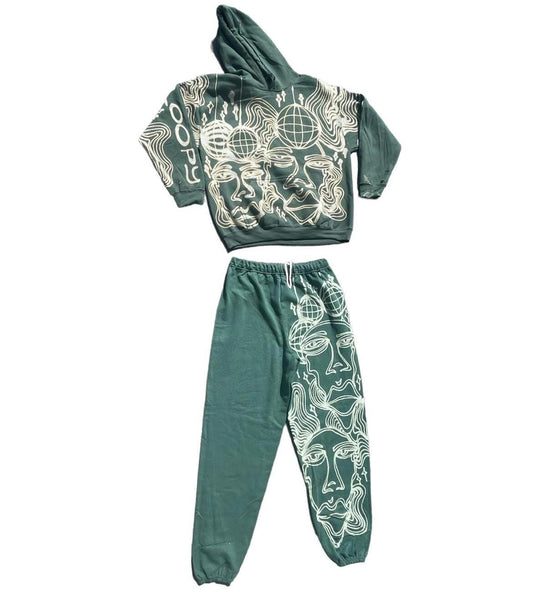 Psychedelic disco hoodie/sweatsuit