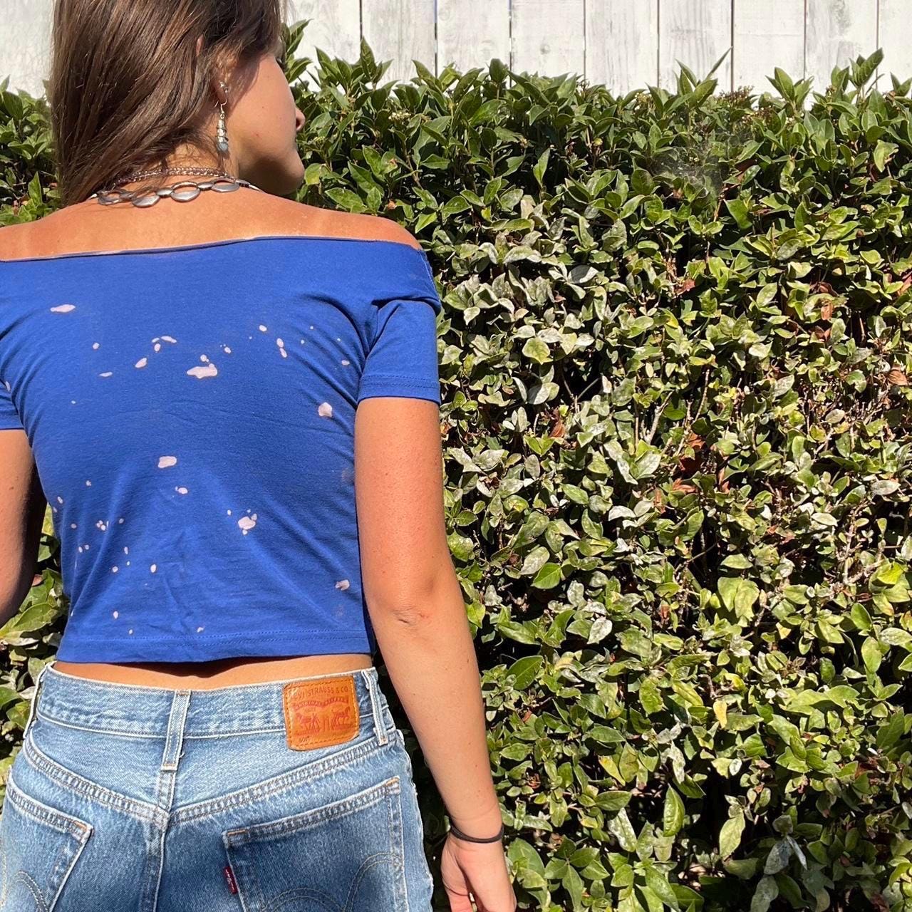Funky floral off the shoulder  top