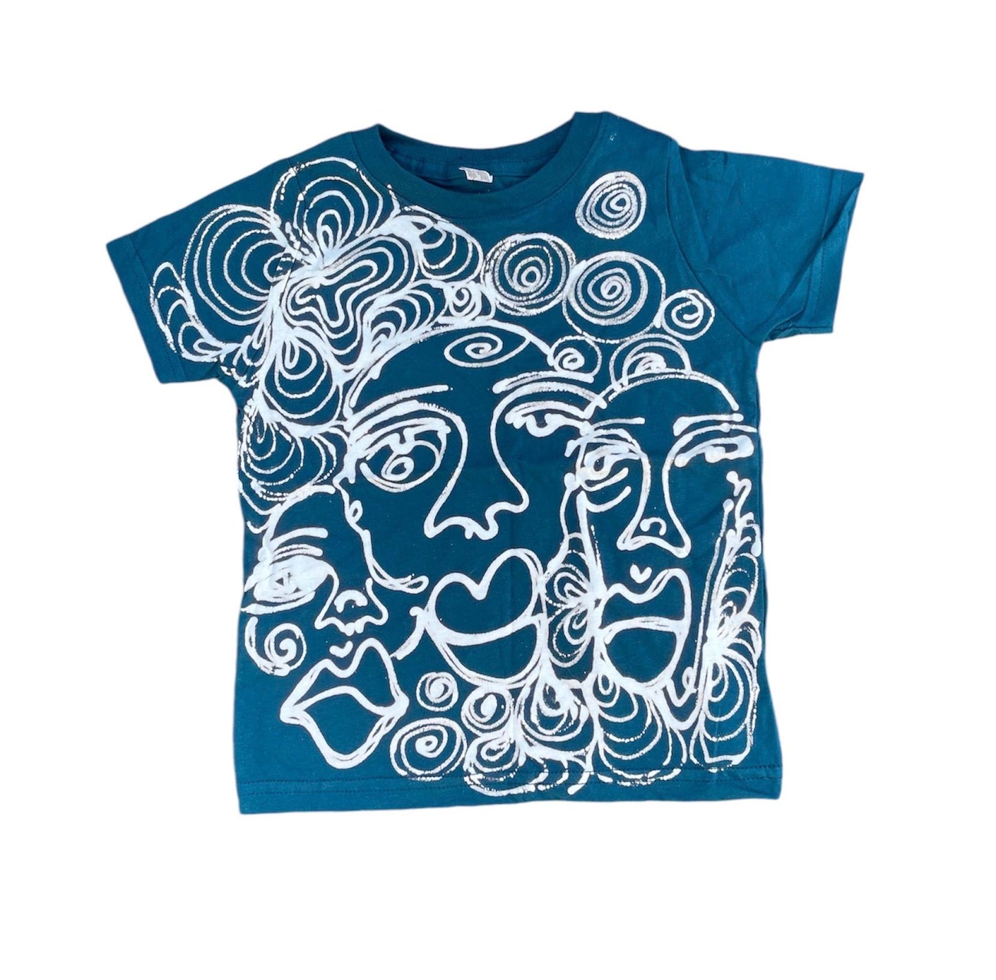 Spiral faces baby tee