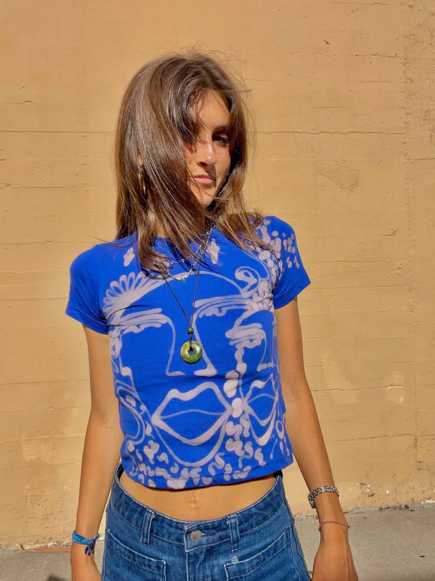 Custom faces and funky patterns colorful graphic baby tees