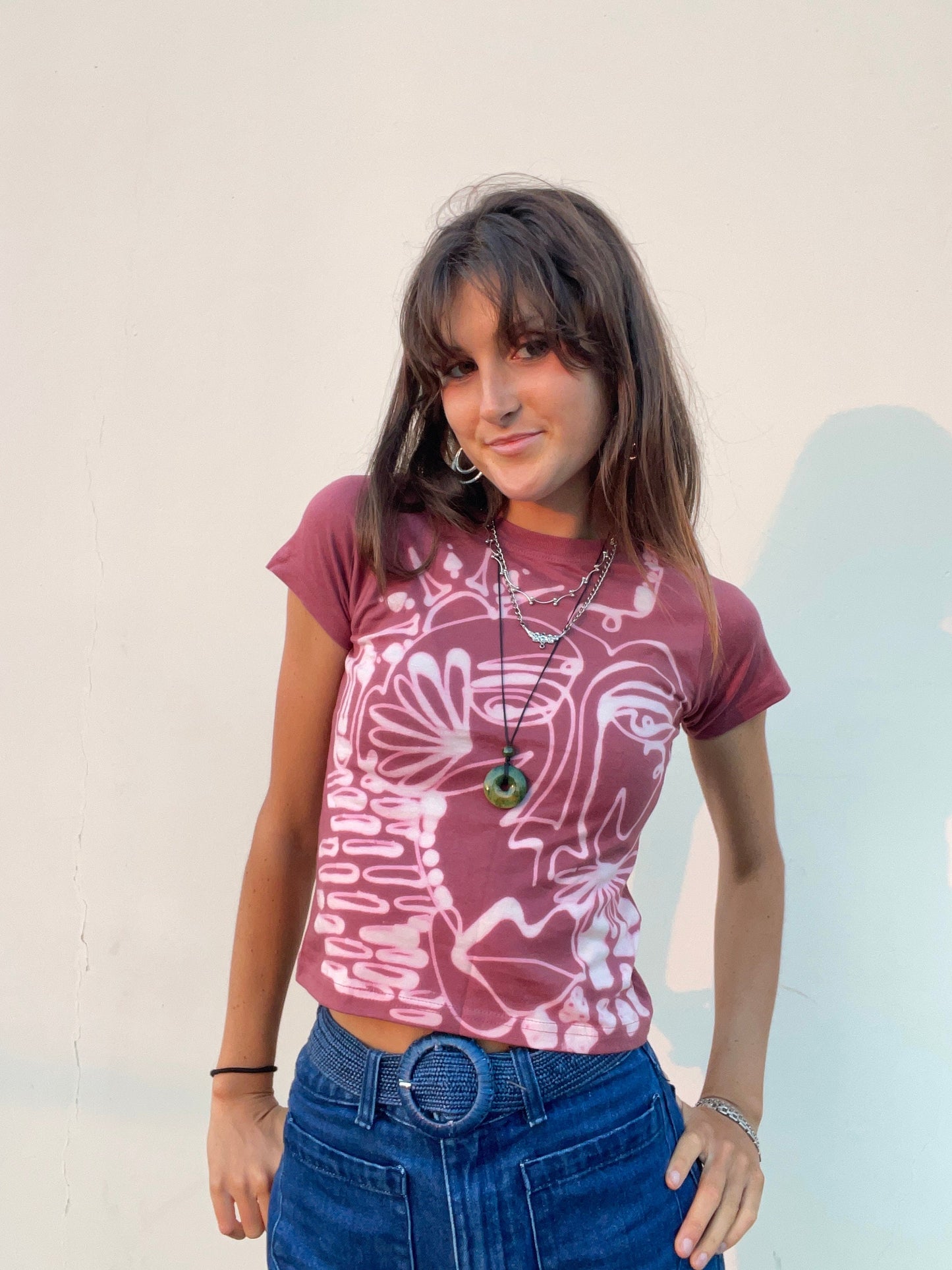 Custom faces and funky patterns colorful graphic baby tees
