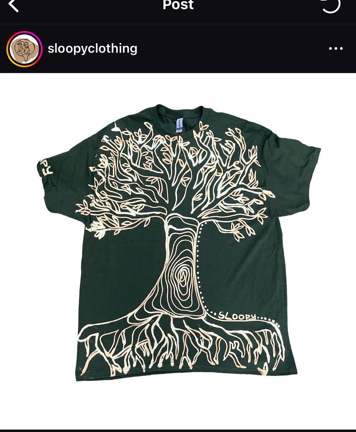 Tree of life and psychedelic sunset tee