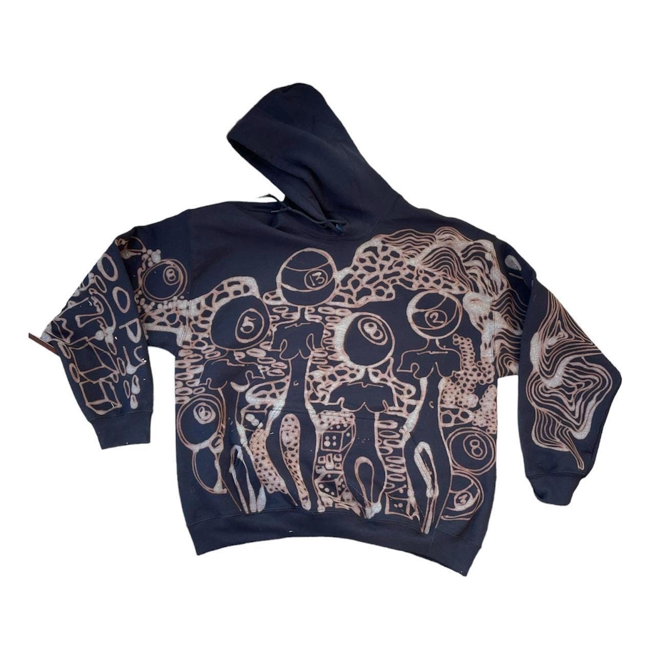 Pool heads abstract hoodie