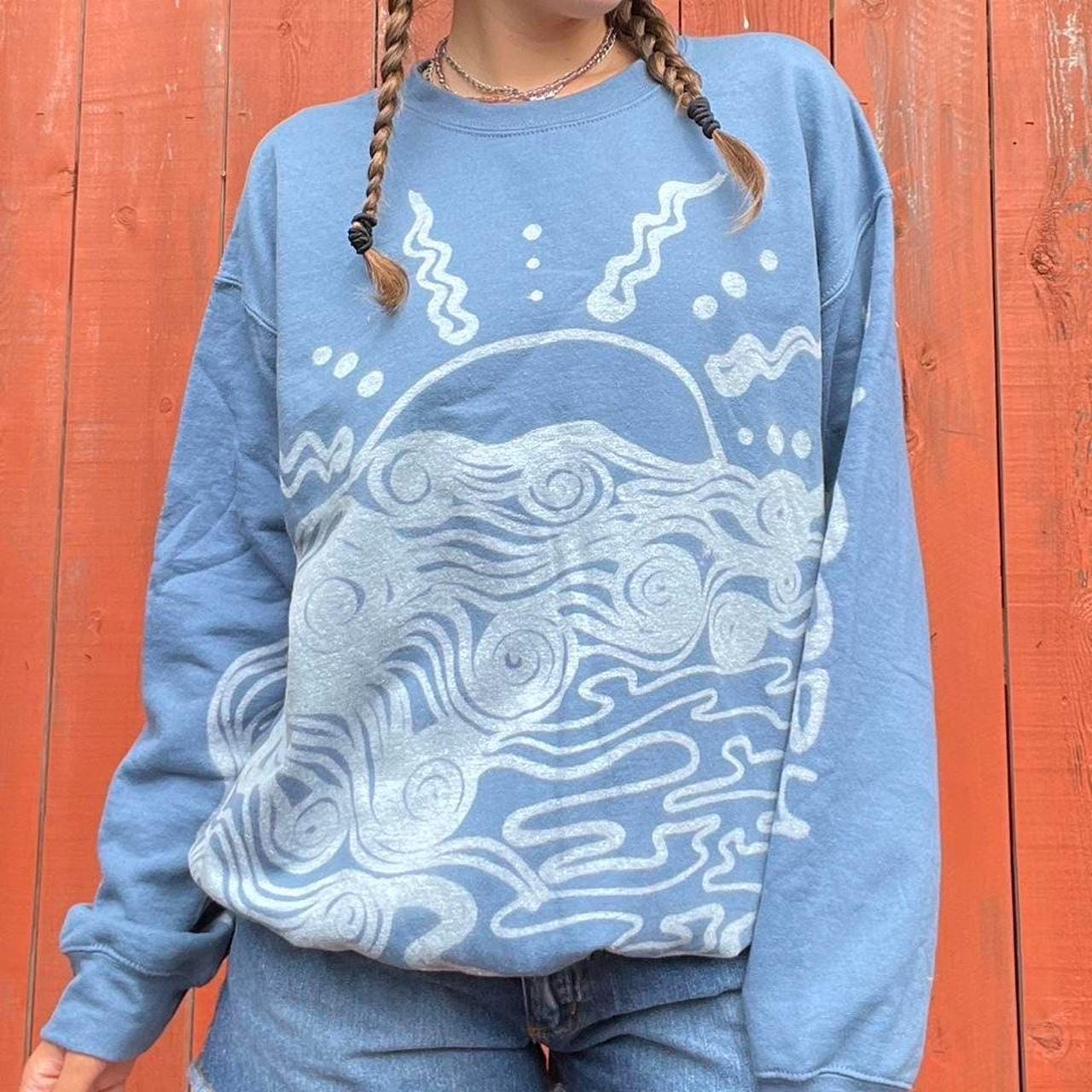 Starry night mountains and ocean sunset hoodie
