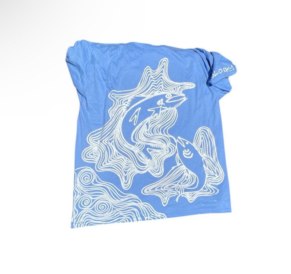 Custom fish tee