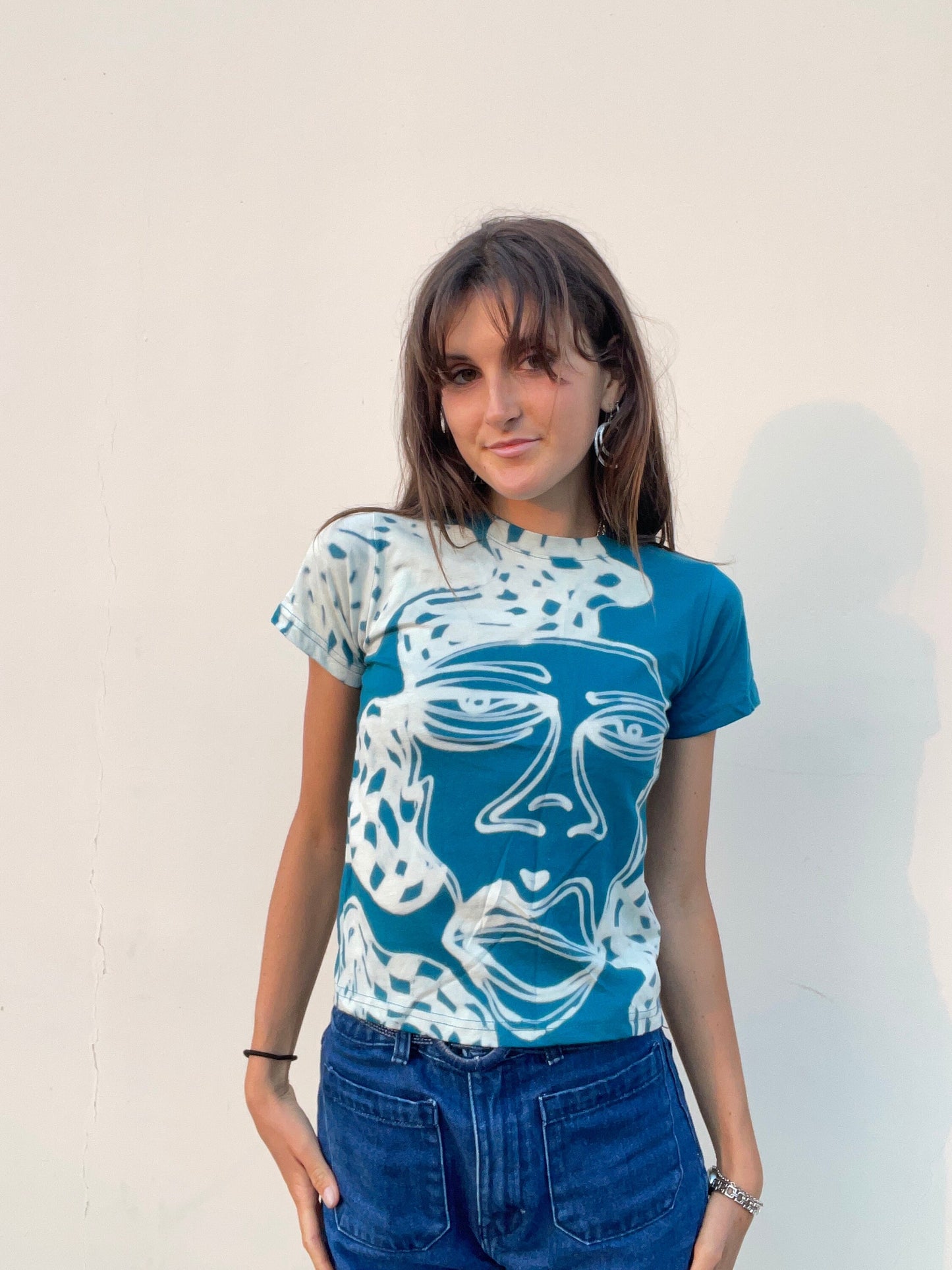 Abtract faces baby tees