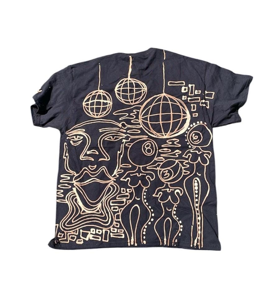 Psychedelic rave graphic tee