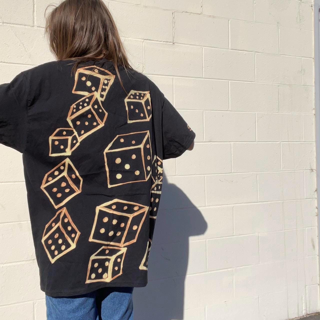 Trippy dice oversized tee