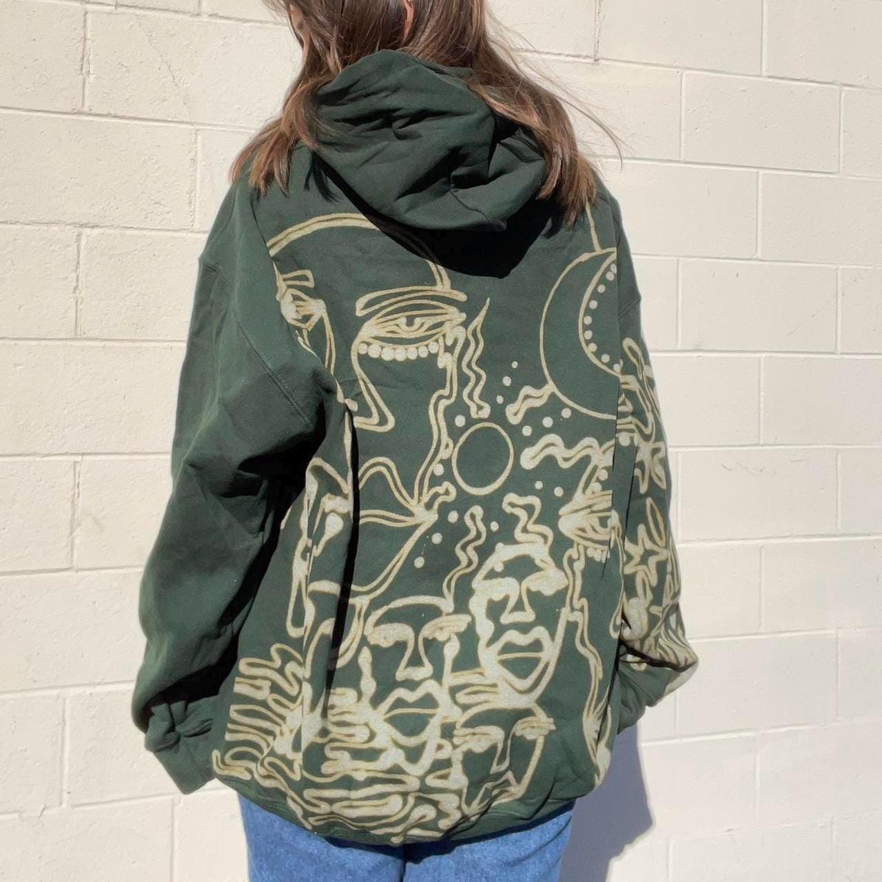 Celestial sun and moon hoodie