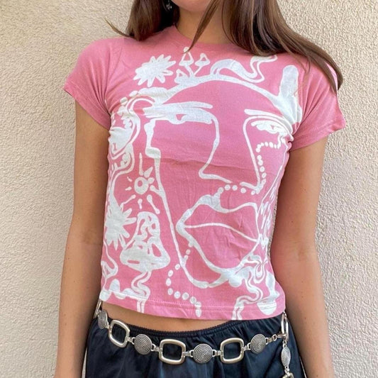 Fairy core faces baby tee