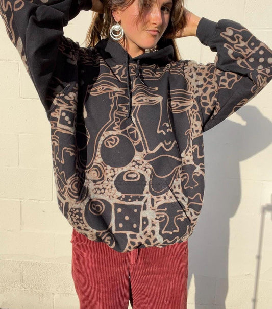 8 ball geometric abstract dice hoodie