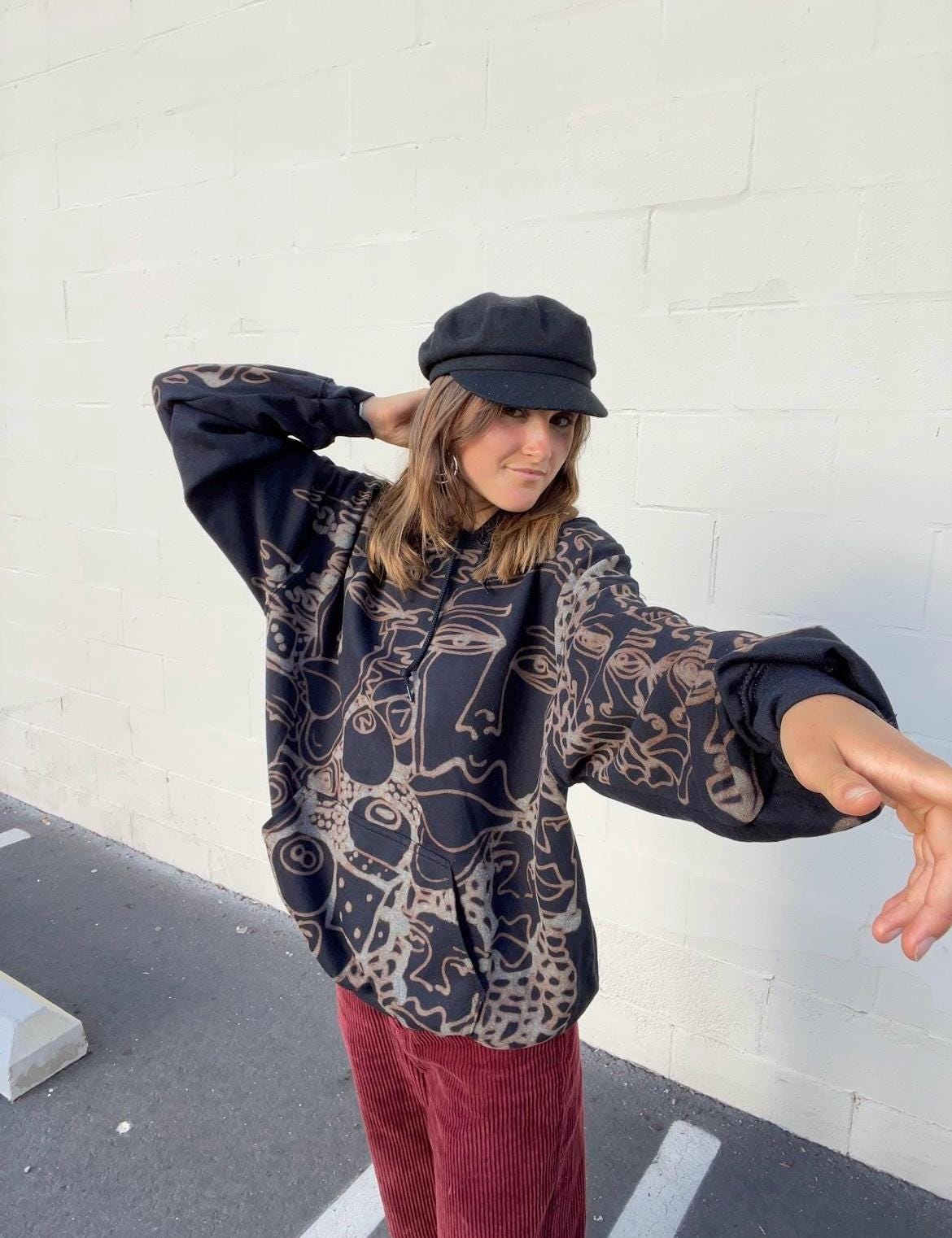 8 ball geometric abstract dice hoodie
